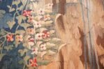 antique 18th century flemish tapestry titled pastoral 47384 blooms Nazmiyal