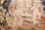 antique 18th century flemish tapestry titled pastoral 47384 jumping Nazmiyal