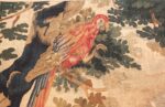 antique 18th century flemish tapestry titled pastoral 47384 peacock Nazmiyal