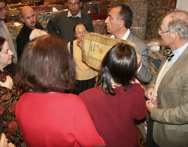 Learning about antique Oriental carpets at Nazmiyal Learning about antique Oriental carpets at Nazmiyal