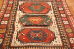 antique tribal caucasian kazak rug 47371 field Nazmiyal