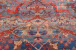 Beautiful Blue Abrash Antique Persian Sultanabad Carpet by Nazmiyal Antique Oriental Rugs