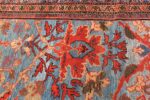 Beautiful Blue Abrash Antique Persian Sultanabad Carpet by Nazmiyal Antique Oriental Rugs