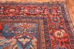 Beautiful Blue Abrash Antique Persian Sultanabad Carpet by Nazmiyal Antique Oriental Rugs