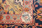 antique persian sickle leaf tabriz rug 47362 signature Nazmiyal