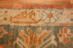 antique turkish oushak rug 47422 flower Nazmiyal