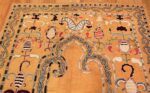 antique uzbek prayer embroidery textile 47392 top Nazmiyal