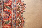 ivory gallery size vintage persian mahal carpet 47298 side Nazmiyal