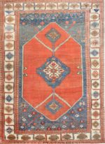 Large Antique Persian Bakshaish Carpet 47431 Detail/Large View