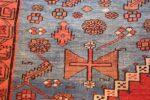 large geometric antique persian bakshaish carpet 47431 closeup Nazmiyal