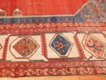 large geometric antique persian bakshaish carpet 47431 side Nazmiyal