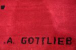 mid century modernist carpet by artist adolph gottlieb 47408 signature Nazmiyal