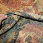 Picture of the pile of antique 17th century Persian Isfahan Carpet #44889 From Nazmiyal