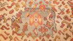 vintage turkish oushak carpet 47401 field Nazmiyal
