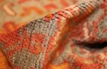 vintage turkish oushak carpet 47401 pile Nazmiyal