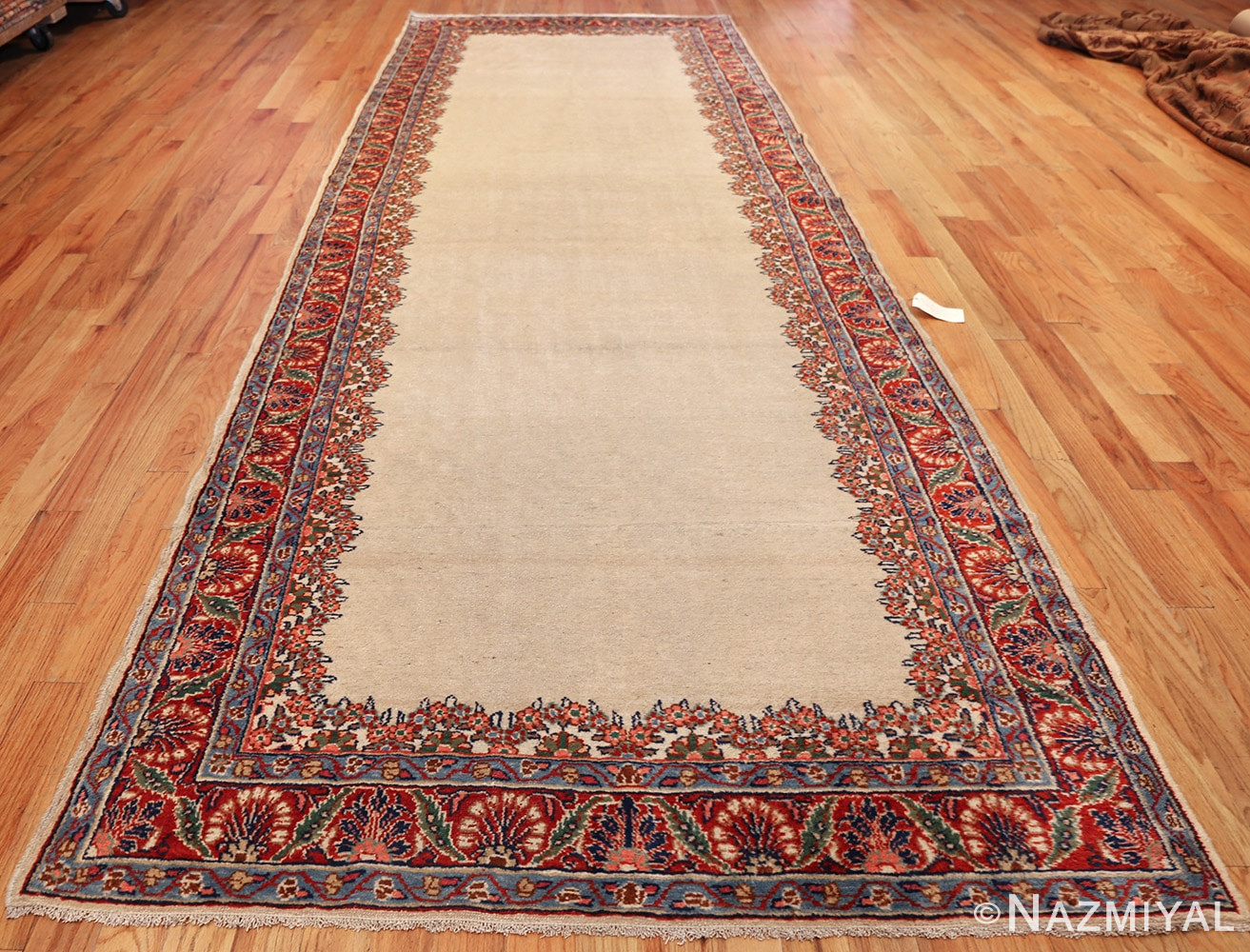 ivory gallery size vintage persian mahal carpet 47298 whole Nazmiyal