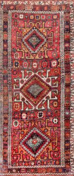 Antique Eagle Design Persian Kurdish Rug 47471 Detail/Large View
