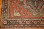 antique tribal caucasian soumak flat woven rug 46558 border Nazmiyal