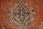 antique tribal caucasian soumak flat woven rug 46558 medallion Nazmiyal