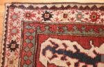 collectible tribal antique caucasian eagle kazak rug 47473 corner Nazmiyal