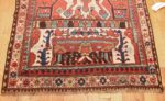 collectible tribal antique caucasian eagle kazak rug 47473 side Nazmiyal