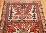 collectible tribal antique caucasian eagle kazak rug 47473 top Nazmiyal