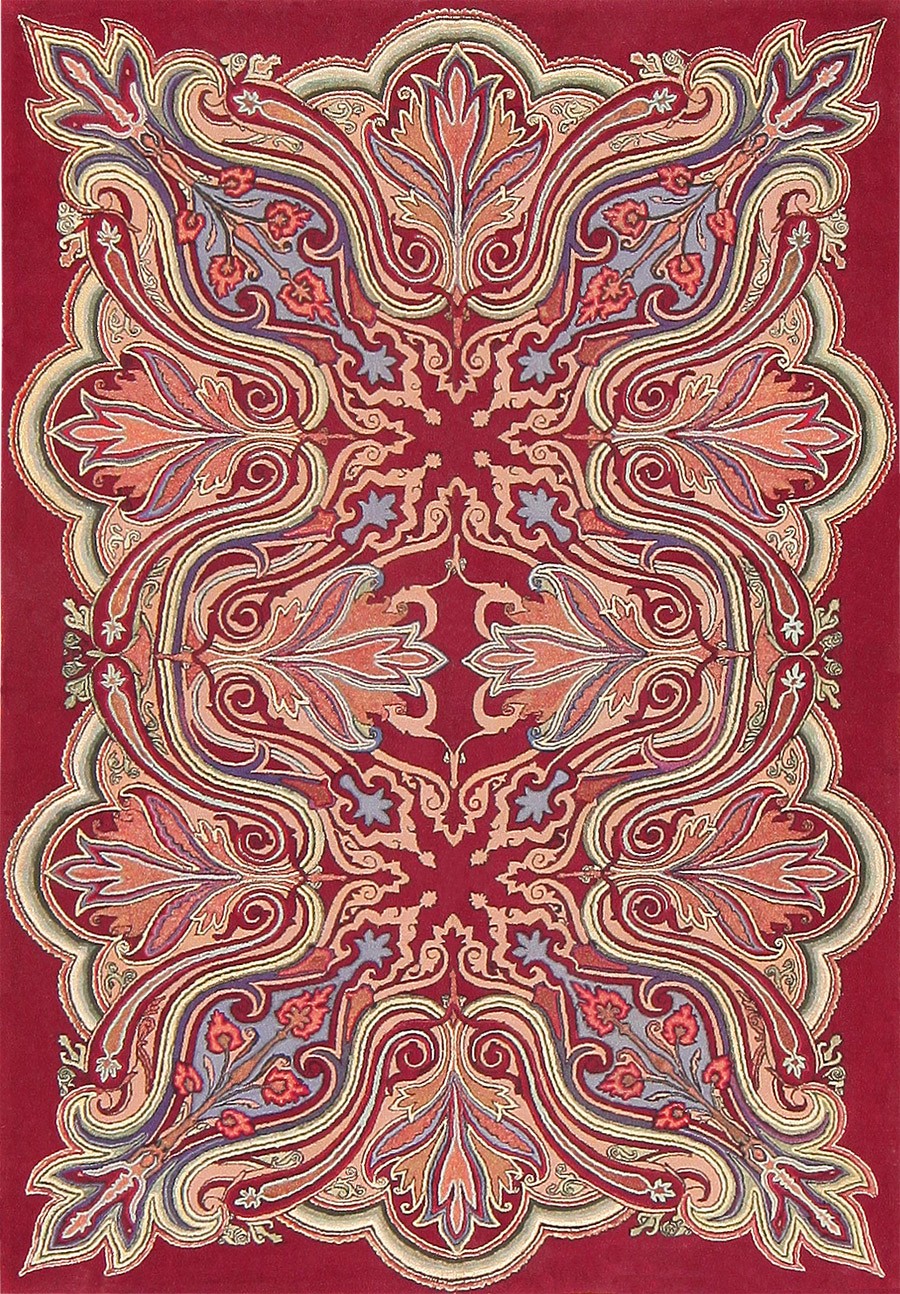 Rare Antique Art Nouveau American Hooked Rug Nazmiyal 47491