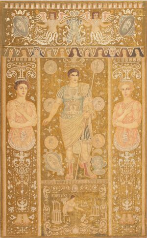 Rare Italian Tapestry Depicting Roman Emperor Julius Caesar 47325 Large Image Nazmiyal