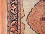 Small Antique Persian Tabriz Scatter Size Carpet 47482 Border Part Nazmiyal