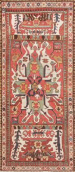 Tribal and Collectible Antique Caucasian Chelaberd Eagle Kazak Rug 47473 Large Image
