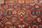 vintage persian tabriz sickle leaf rug 47474 middle Nazmiyal