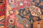 vintage persian tabriz sickle leaf rug 47474 weave Nazmiyal