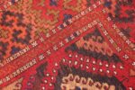 Weave detail Antique Turkish Yuruk Carpet 47447 by Nazmiyal