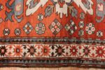 antique caucasian eagle kazak rug 47547 border Nazmiyal