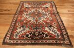 antique caucasian eagle kazak rug 47547 full Nazmiyal