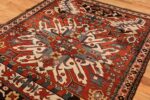 antique caucasian eagle kazak rug 47547 side Nazmiyal