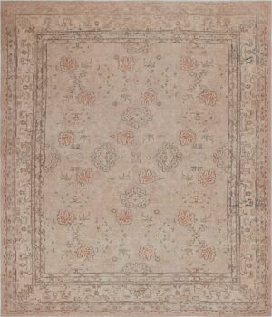Antique Grey Oushak Carpet 47365 Detail Large View