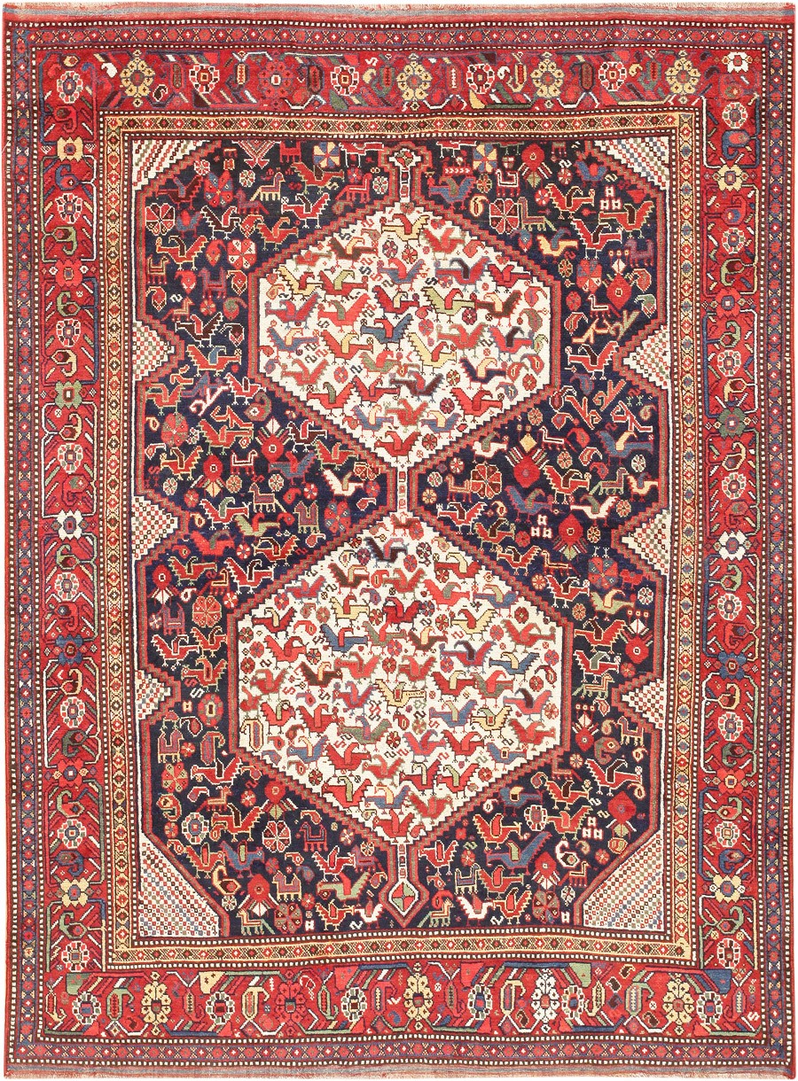 Antique Tribal Persian Afshar Rug 47569 By Nazmiyal