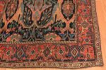 Corner Blue background Antique Persian Bidjar rug 47477 by Nazmiyal Antique Rugs NYC