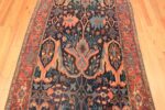 Field Blue background Antique Persian Bidjar rug 47477 by Nazmiyal Antique Rugs NYC