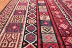large tribal persian kilim vintage rug 47598 border Nazmiyal