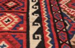 large tribal persian kilim vintage rug 47598 waves Nazmiyal