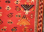 red tribal antique persian qashqai horse cover 47546 different Nazmiyal