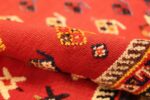red tribal antique persian qashqai horse cover 47546 pile Nazmiyal