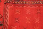 red tribal antique persian qashqai horse cover 47546 weave Nazmiyal