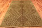 vintage swedish double sided rug 47559 dark Nazmiyal