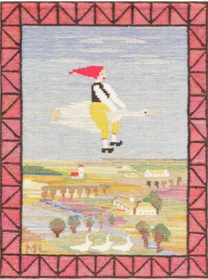 Vintage Swedish Kilim 47561 Detail/Large View