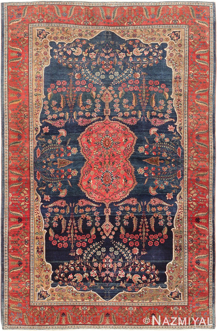 Antique Persian Sarouk Farahan Rug 47522 Detail/Large View