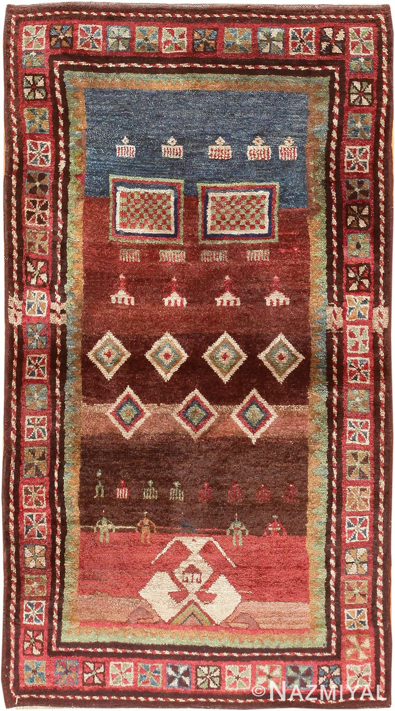 Antique Caucasian Zakatala Rug 47565 Nazmiyal Antique Rugs
