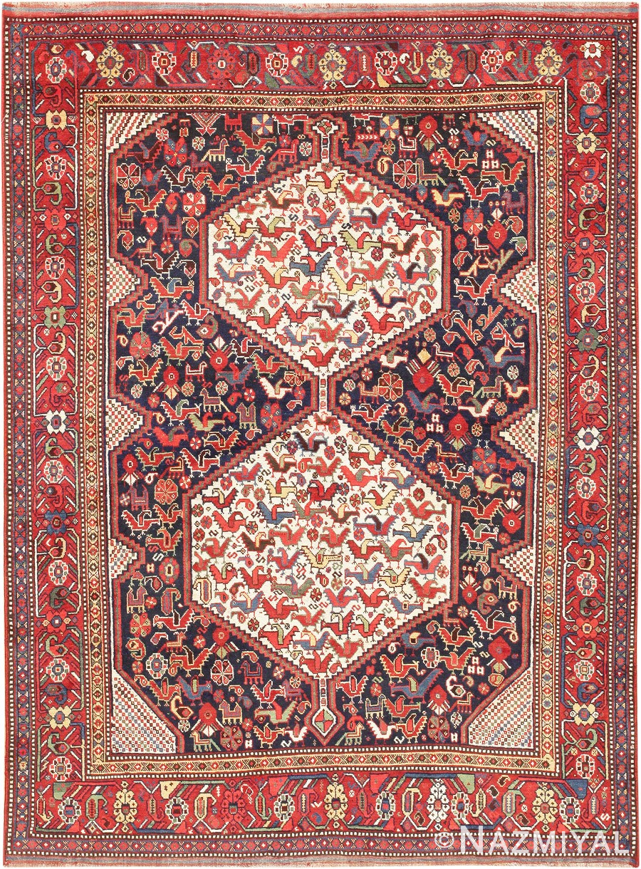 Antique Tribal Persian Afshar Rug 47569